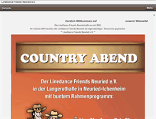 Tablet Screenshot of linedancefriends.de